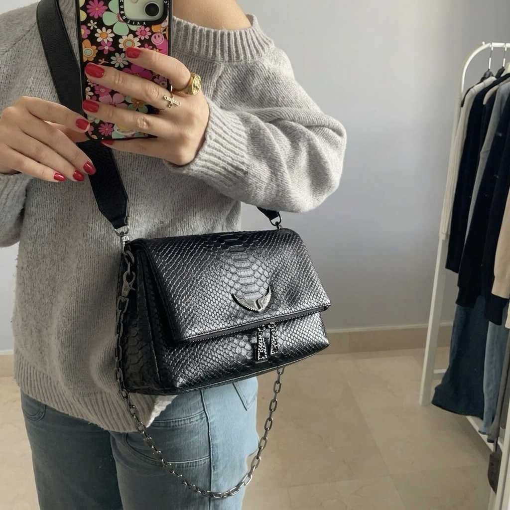 Zadig & Voltaire Croco Bag 