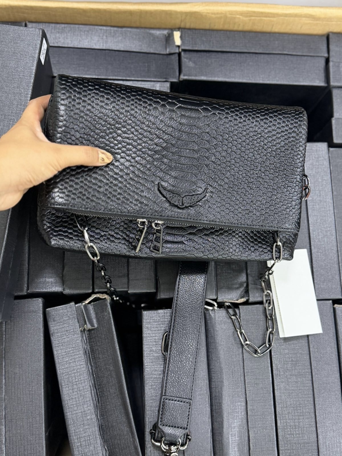 Zadig & Voltaire Croco Bag 