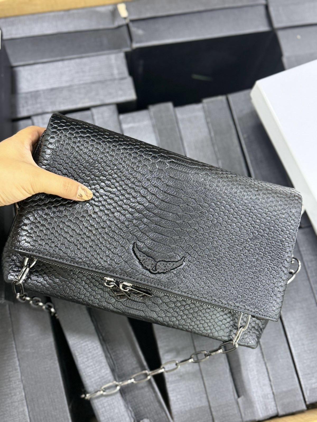 Zadig & Voltaire Croco Bag 