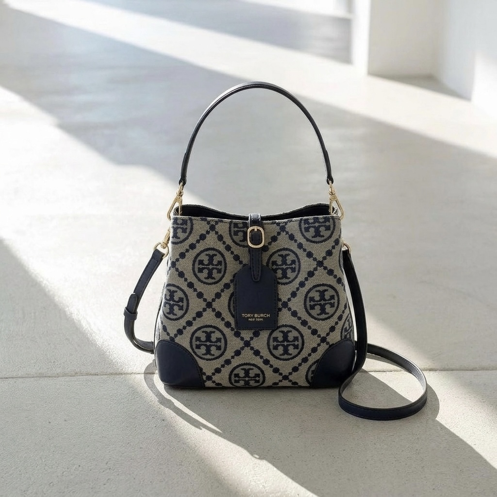 Tory Burch Monogram Bucket Bag