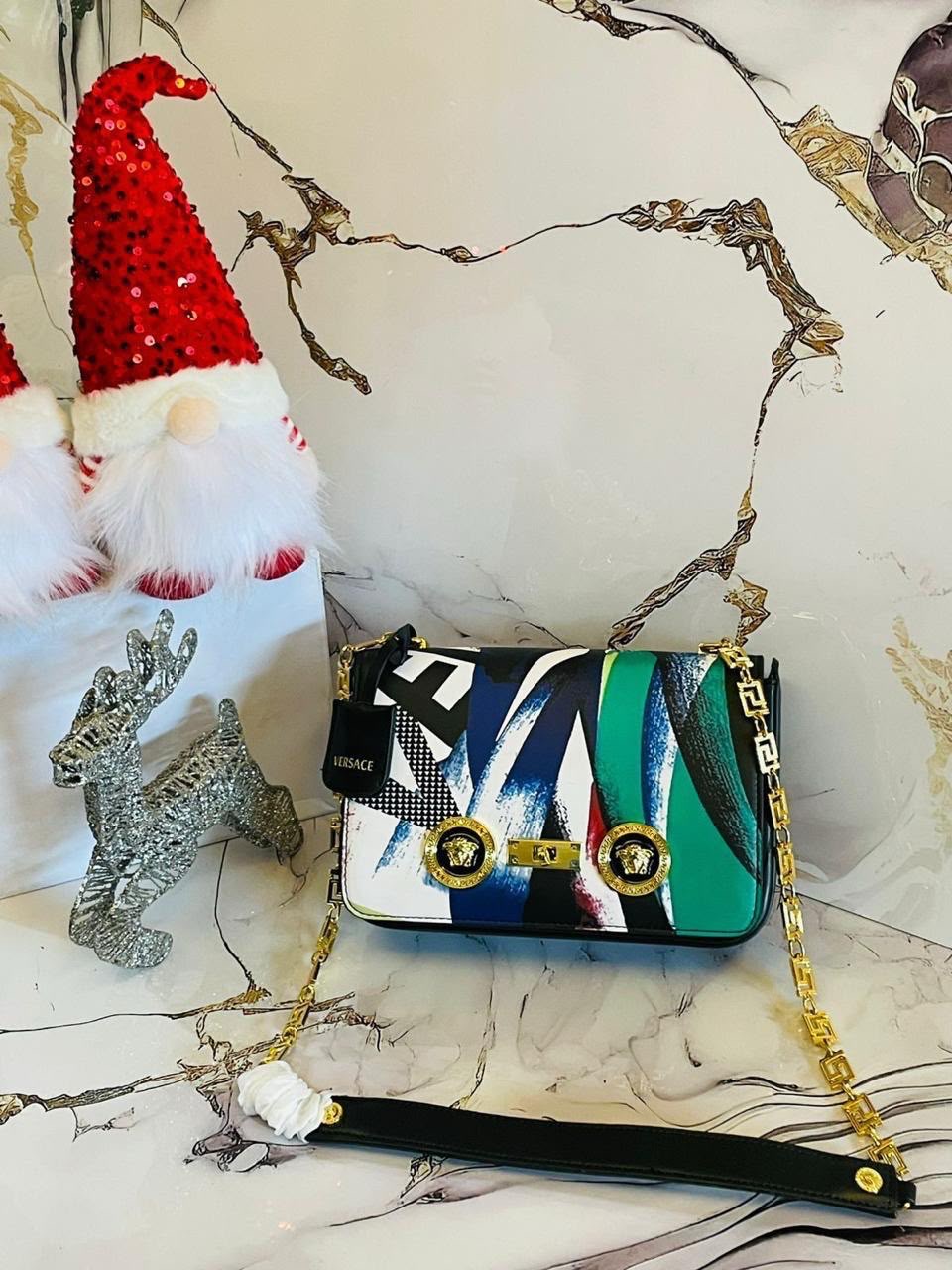 Versace La Medusa Baroque Shoulder Bag 