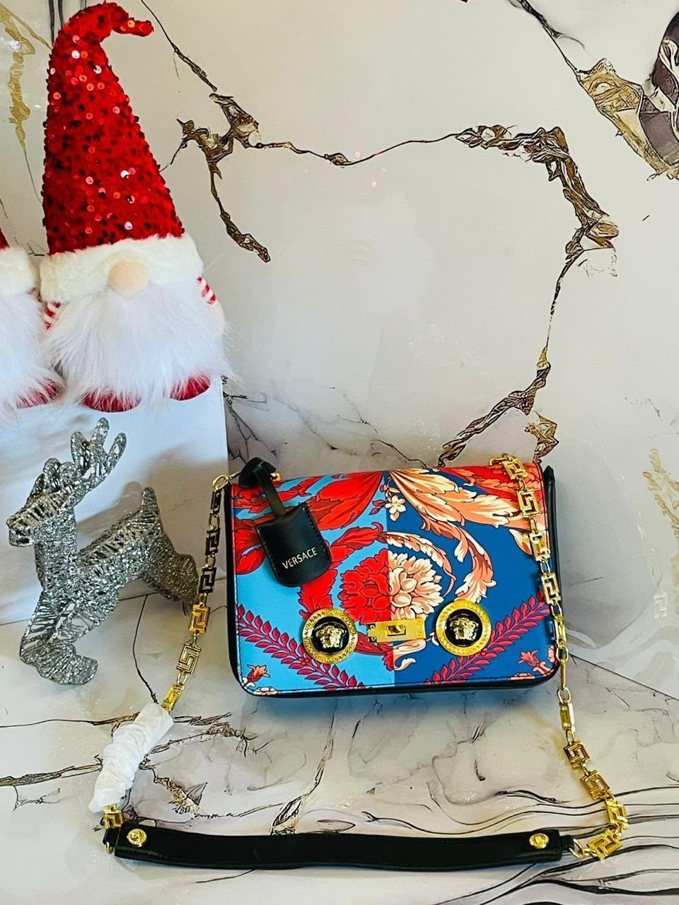 Versace La Medusa Baroque Shoulder Bag 