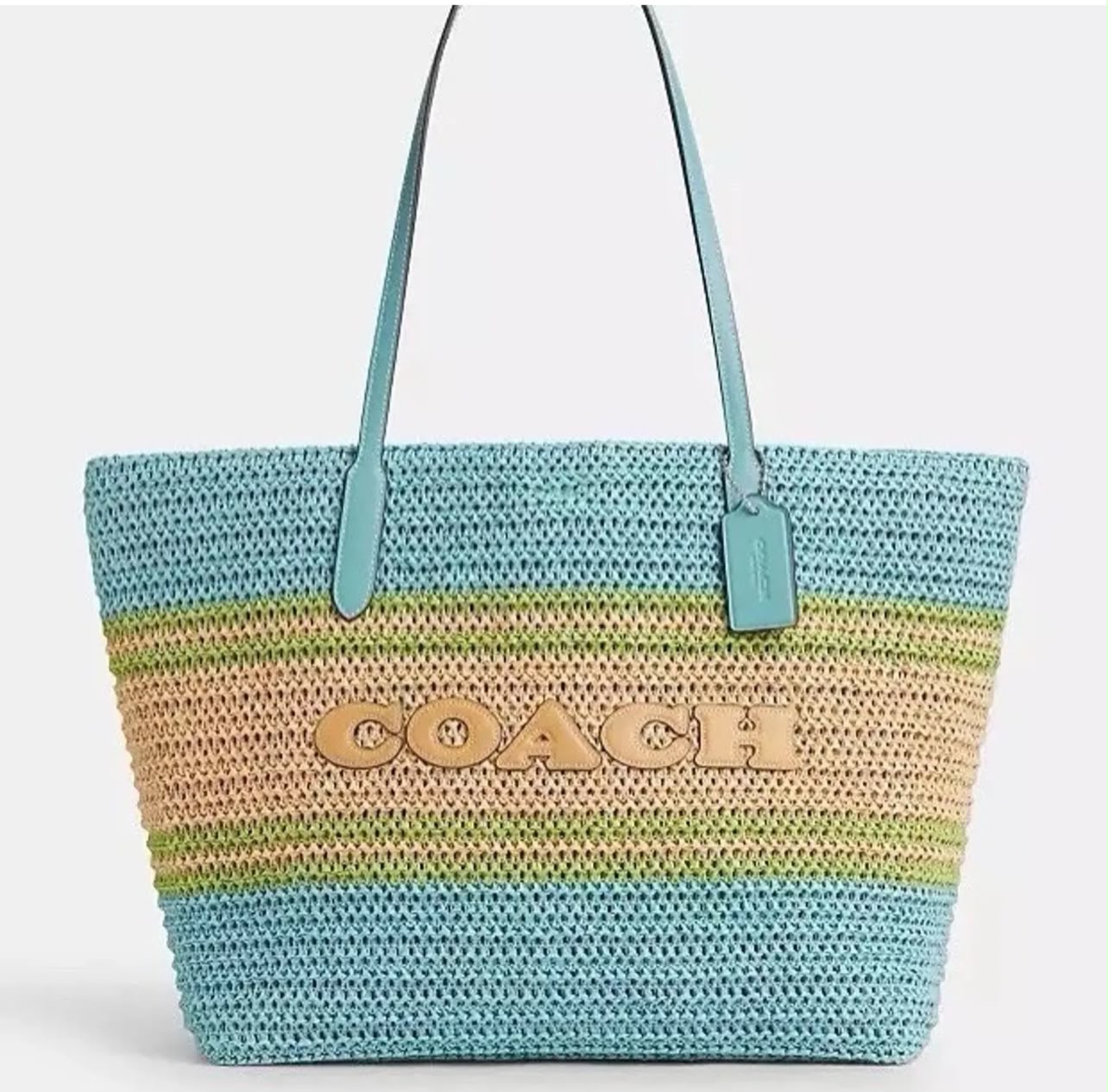 Coach Straw Tote Bag