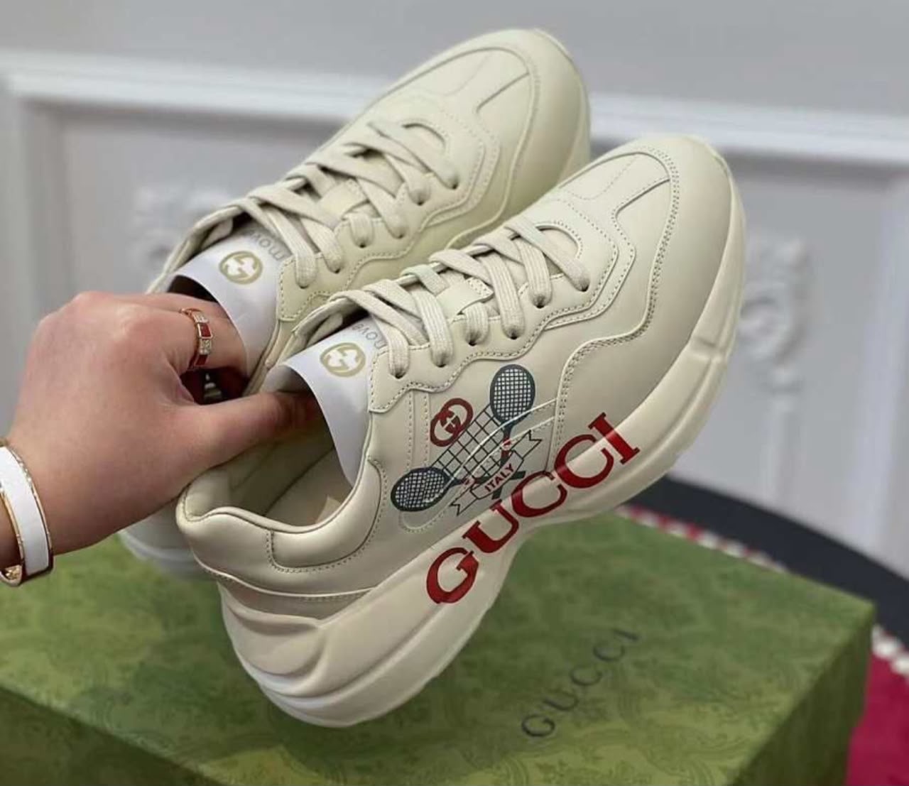 Gucci Rhyton Tennis Sneakers
