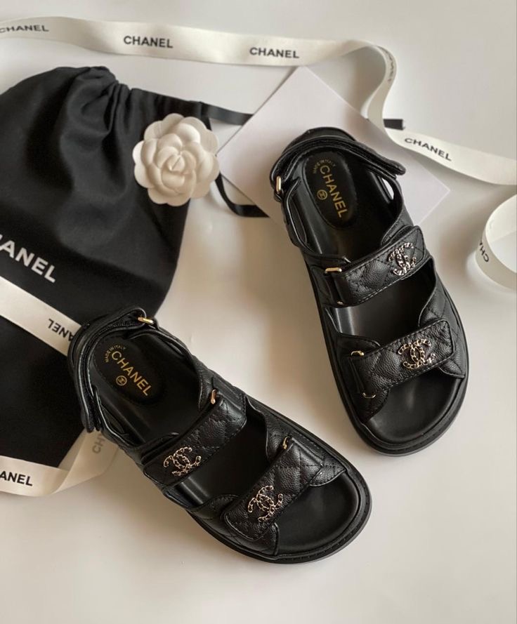 Chanel Sandalias Acolchadas