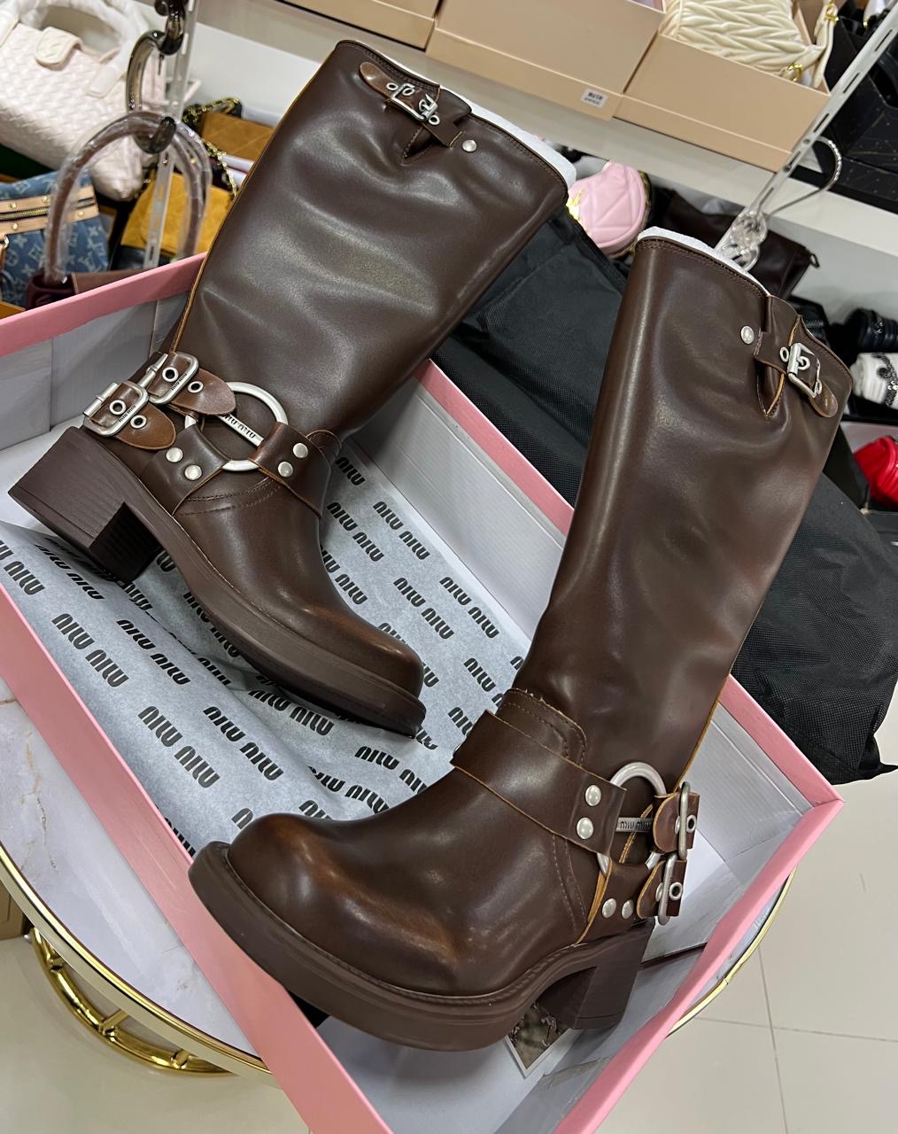 Miu Miu Biker Boots