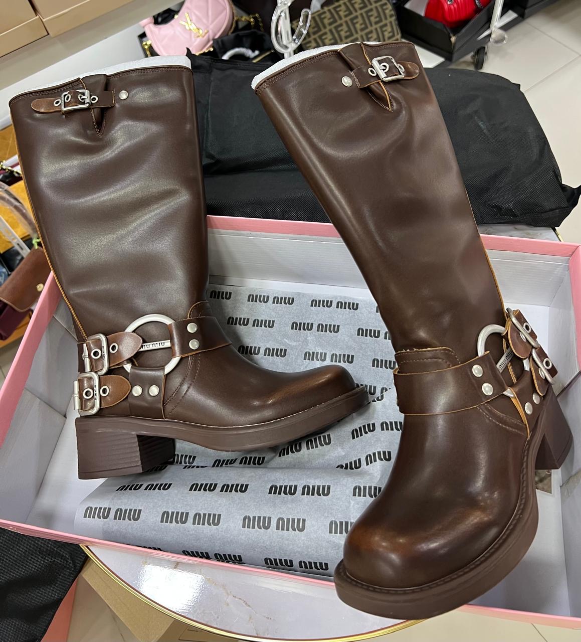 Miu Miu Biker Boots