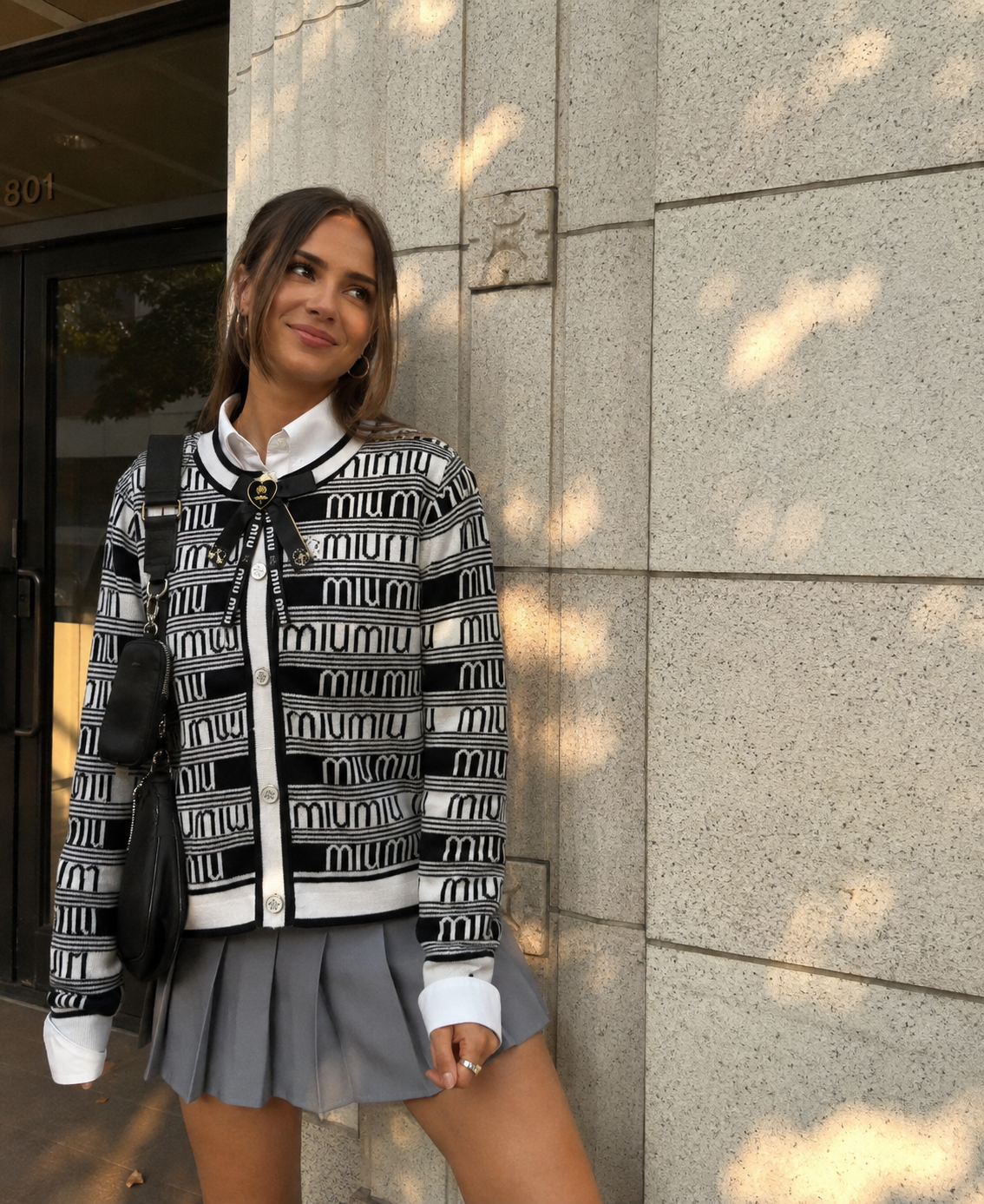 Miu Miu Cardigan Logo
