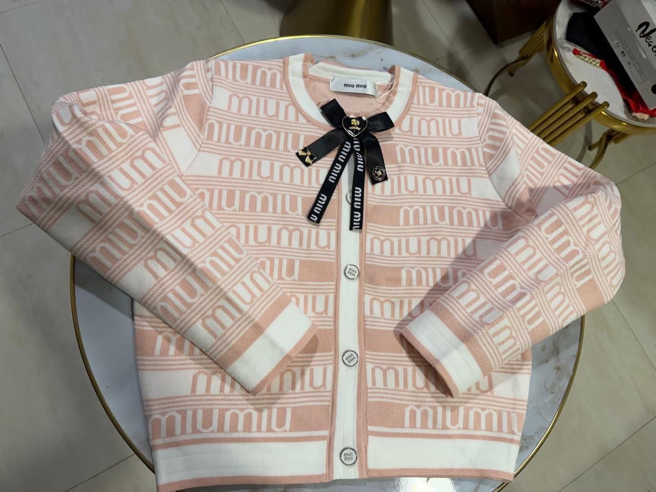 Miu Miu Cardigan Logo