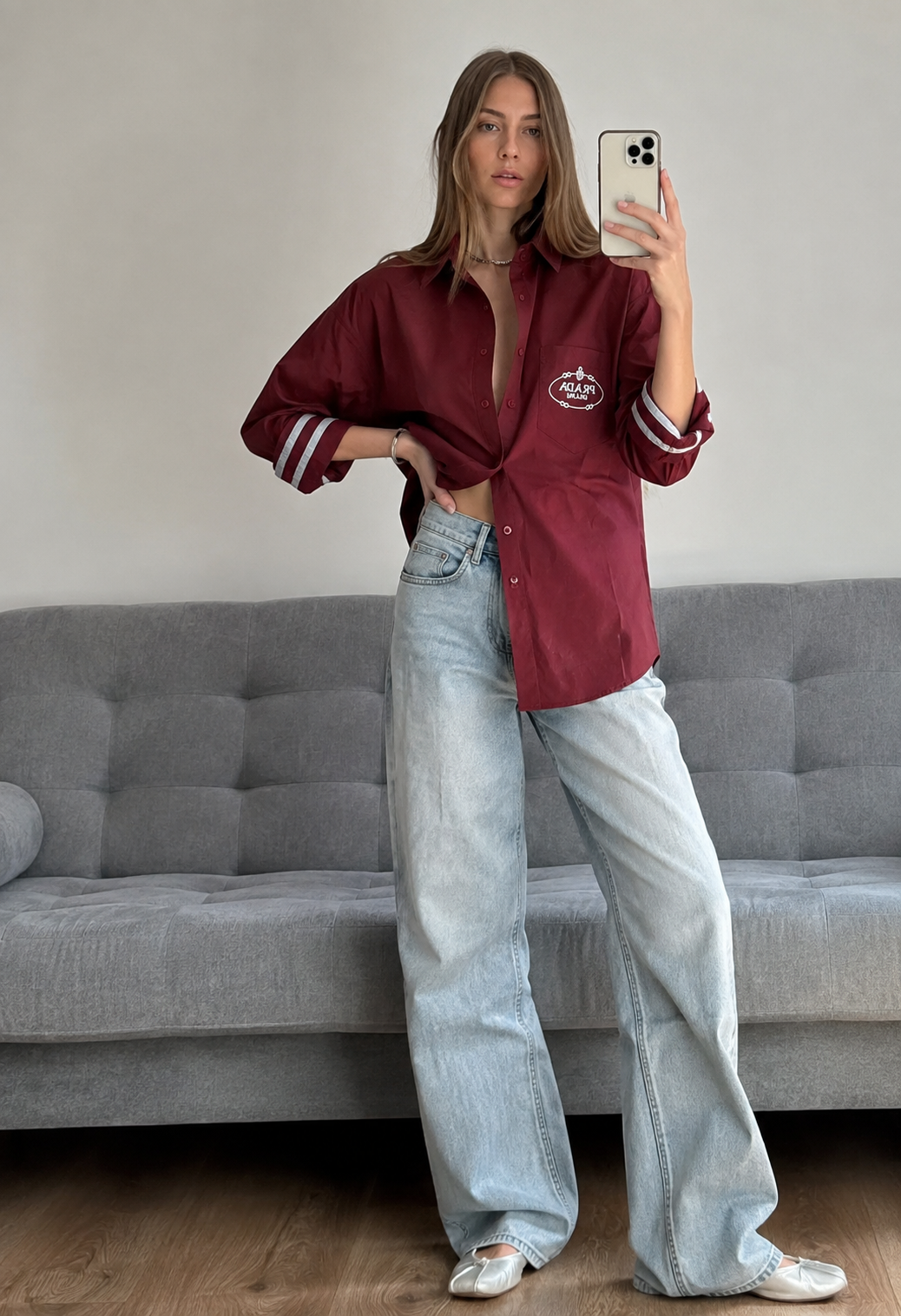 Prada Camisa Oversized