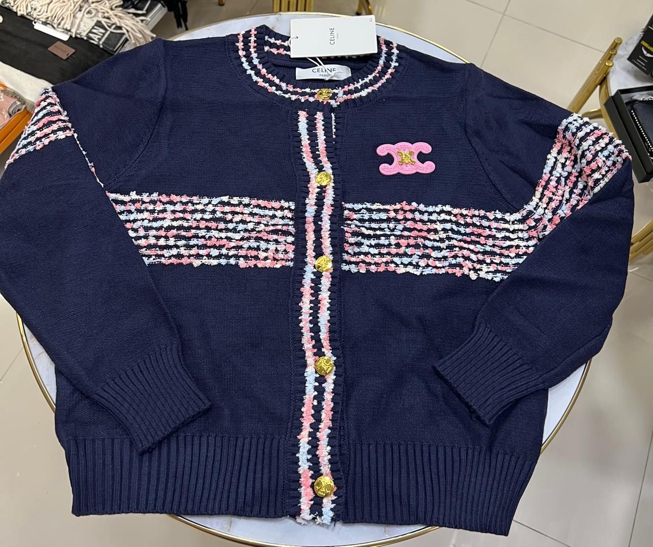 Celine Triomphe Cardigan