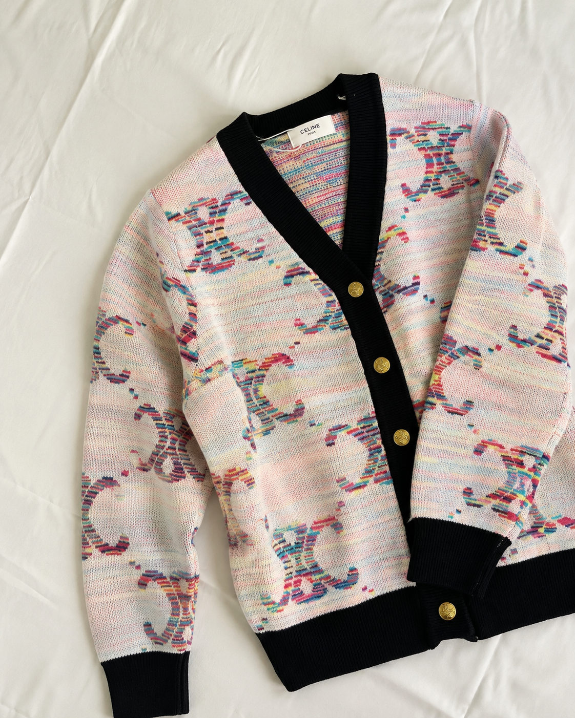 Celine Rainbow Muse Cardigan