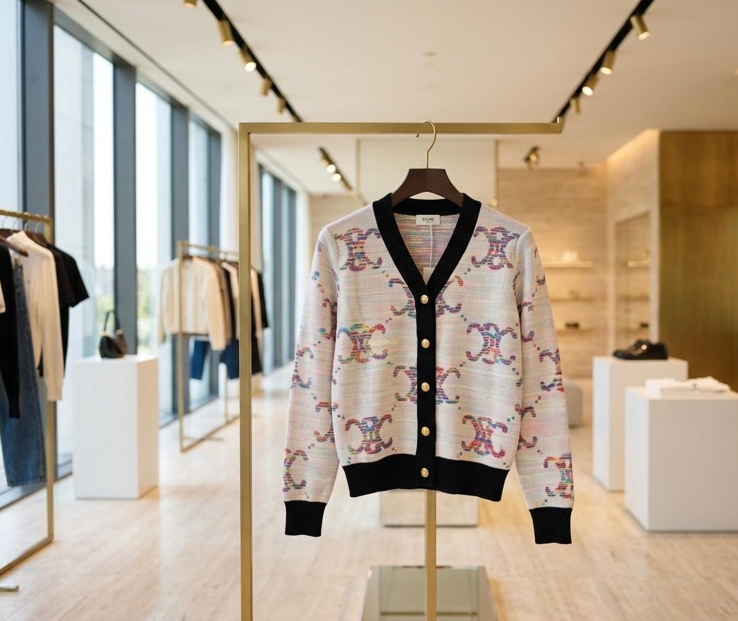 Celine Rainbow Muse Cardigan