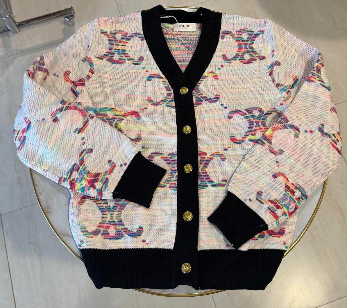 Celine Rainbow Muse Cardigan