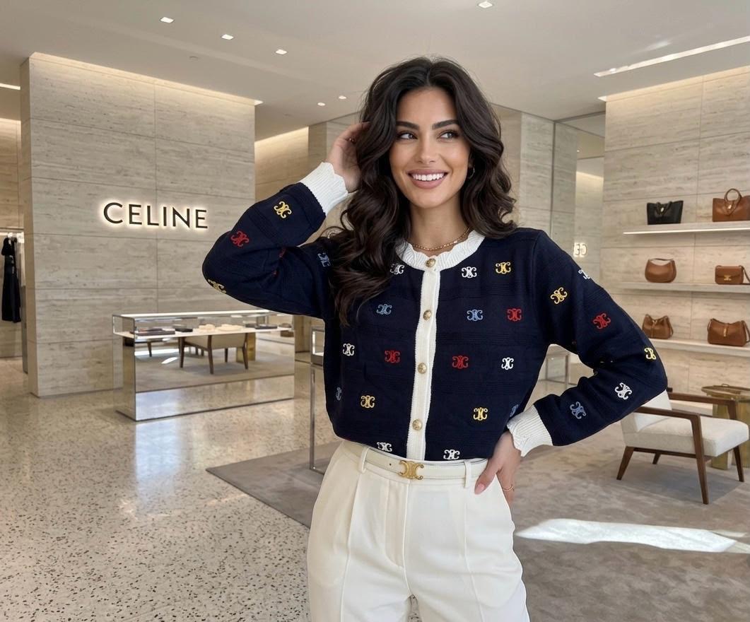 Celine Confetti Chic Cardigan