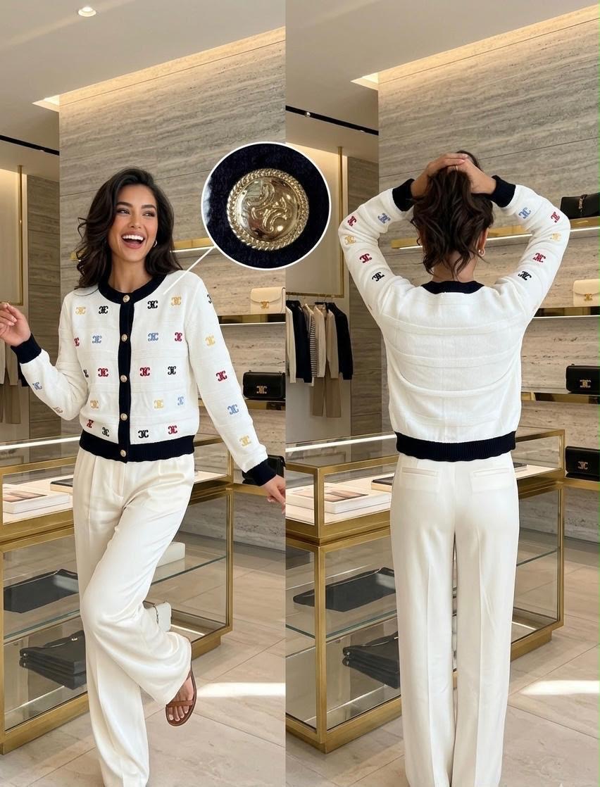 Celine Confetti Chic Cardigan