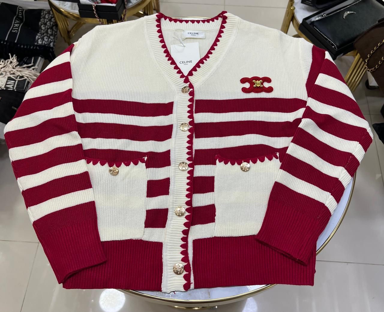 Celine Riviera Rouge Cardigan