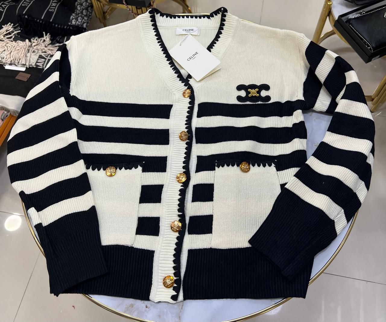 Celine Riviera Rouge Cardigan