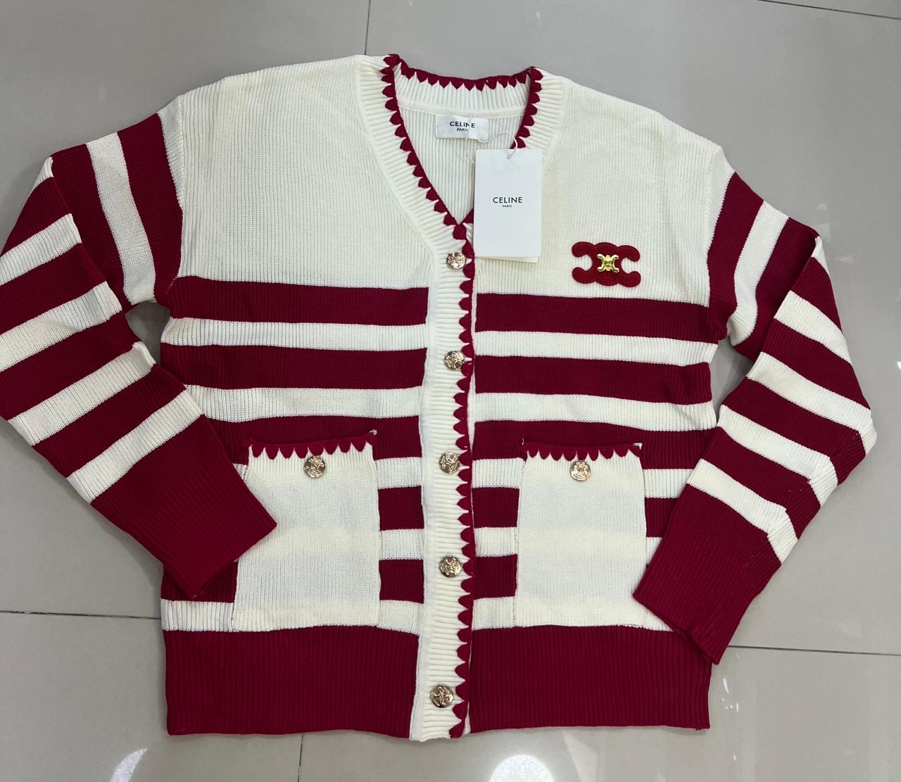 Celine Riviera Rouge Cardigan