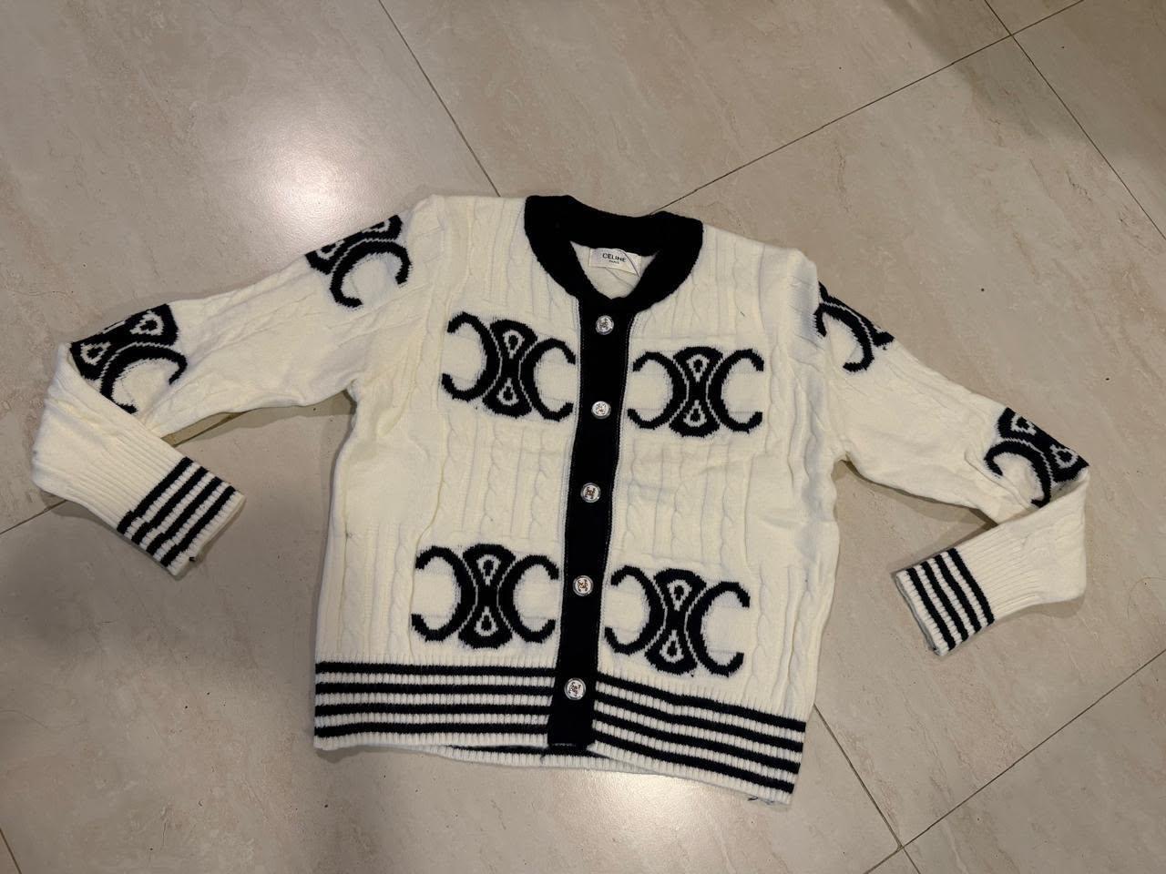 Celine Étoile Monogram Cardigan