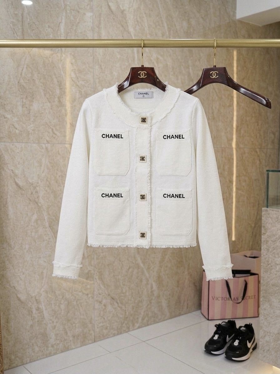 Chanel Ivory Icon Jacket