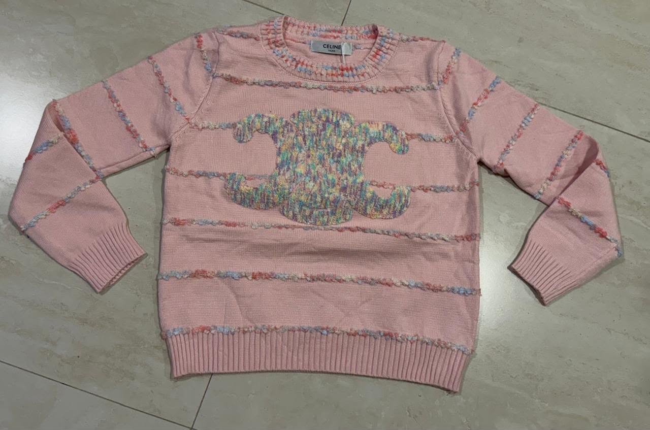Celine Cotton Candy Icon Sweater