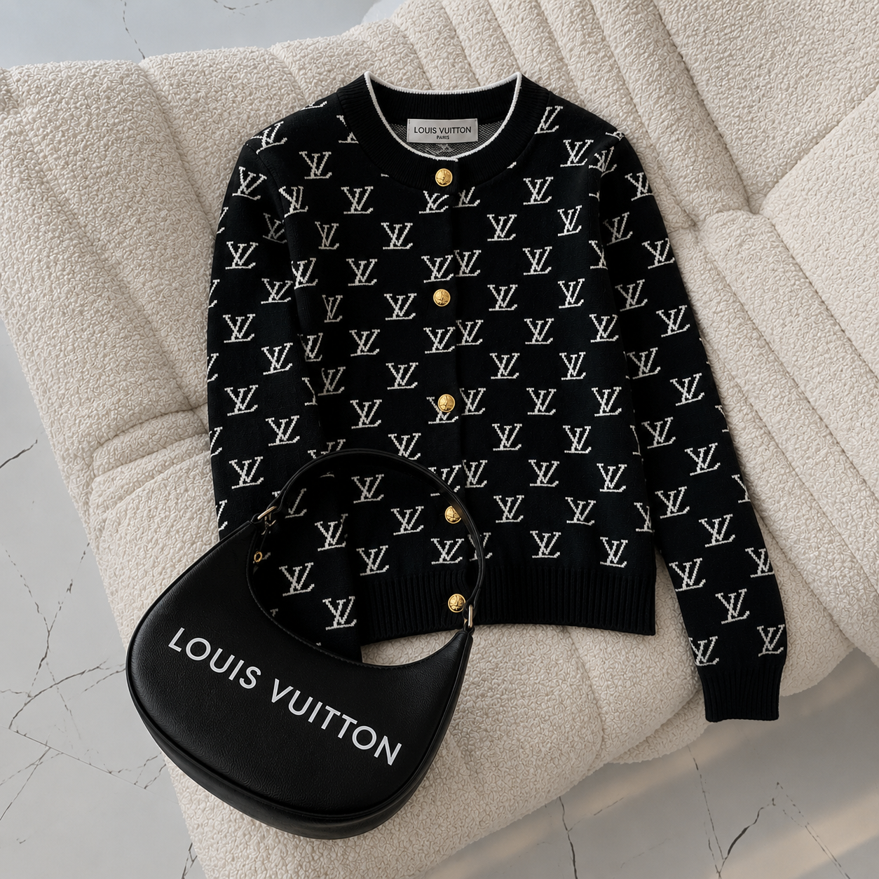Louis Vuitton Midnight Monogram Cardigan