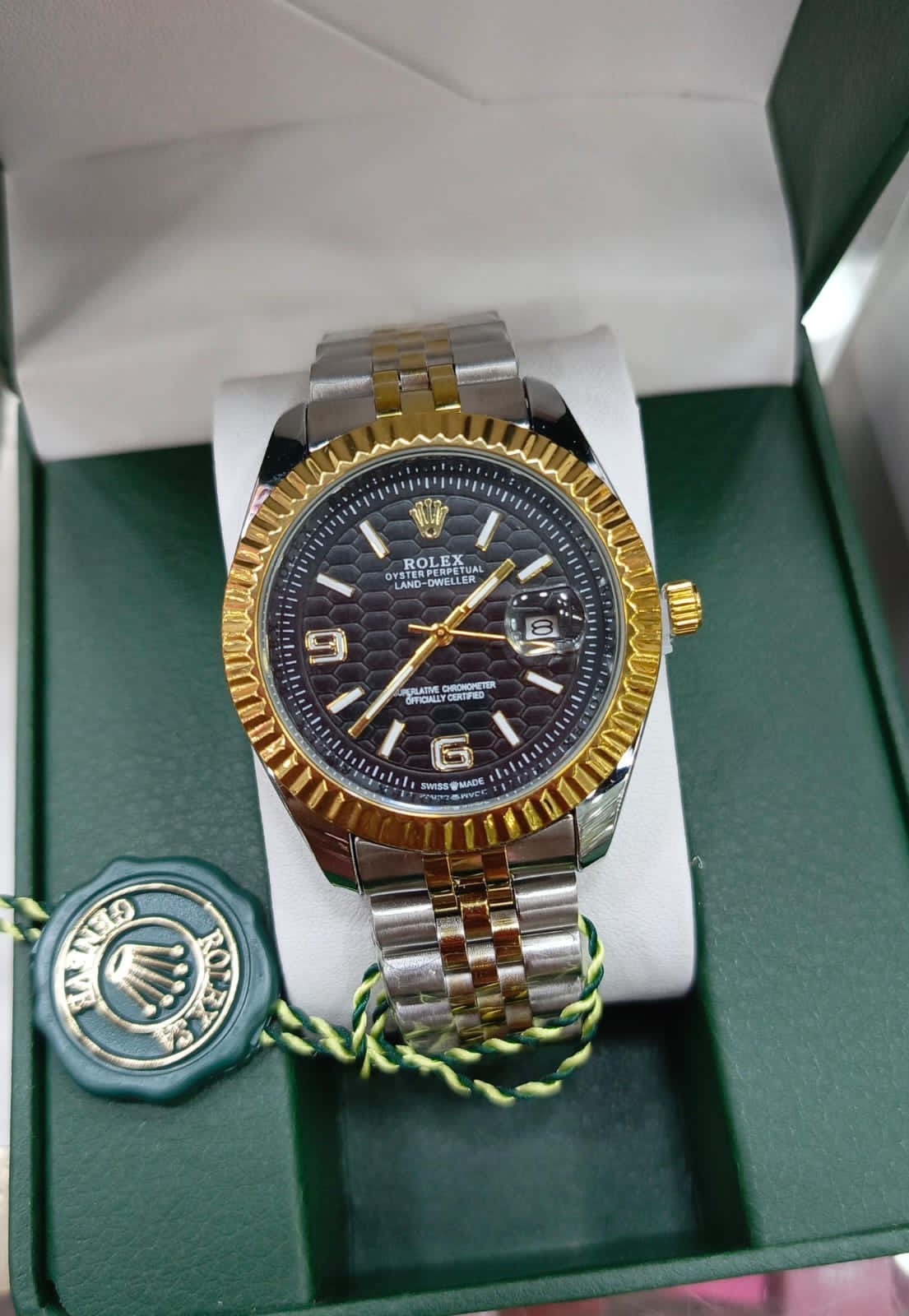 Rolex Black & Gold Classic Watch