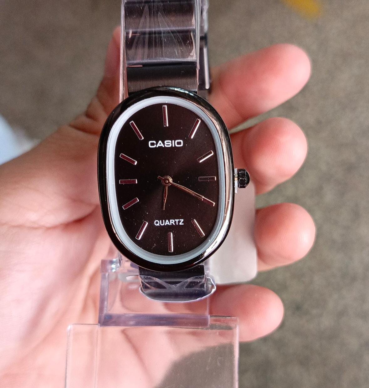 Casio Black Oval Watch