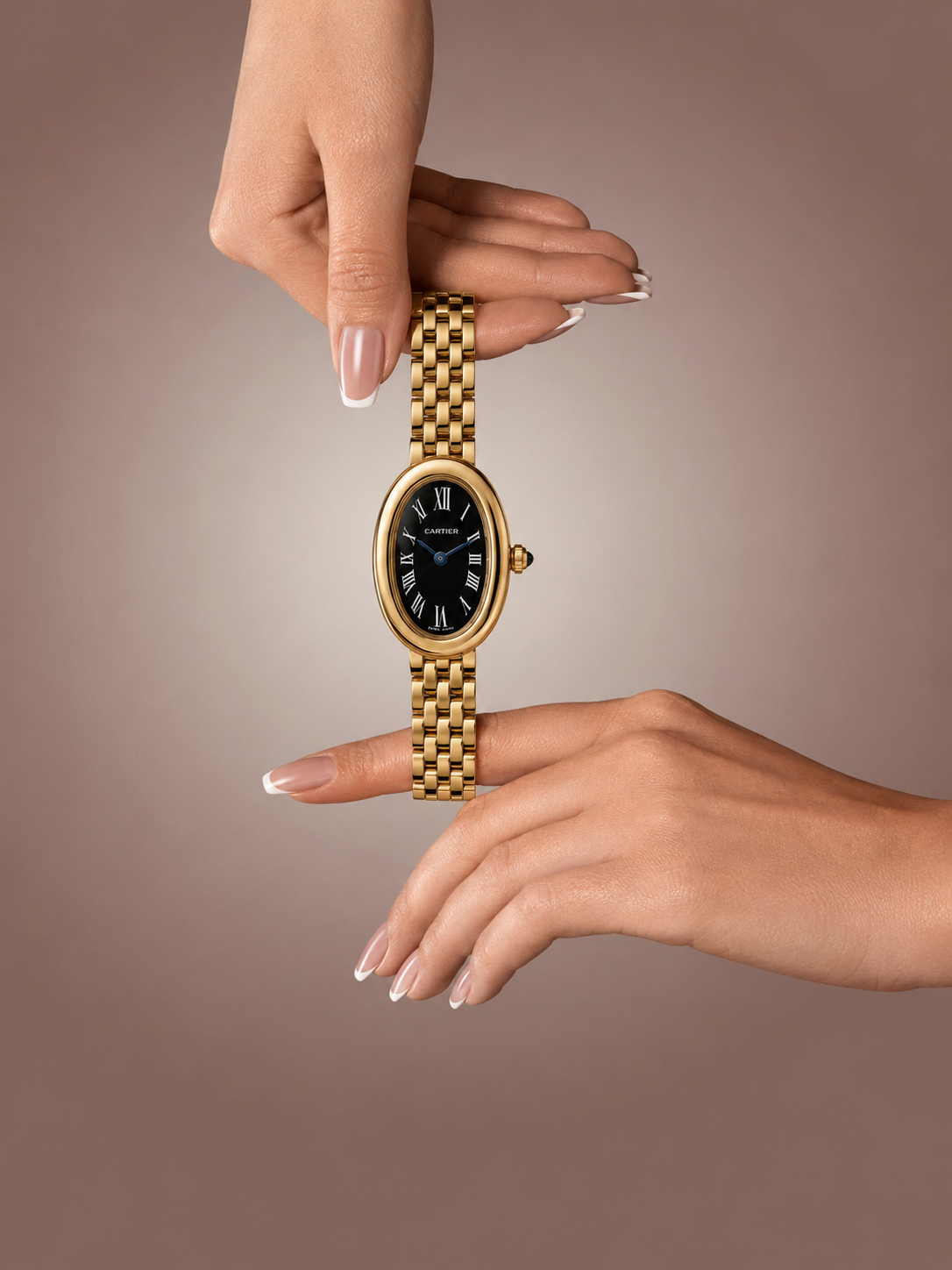 Cartier Baignoire Gold Black