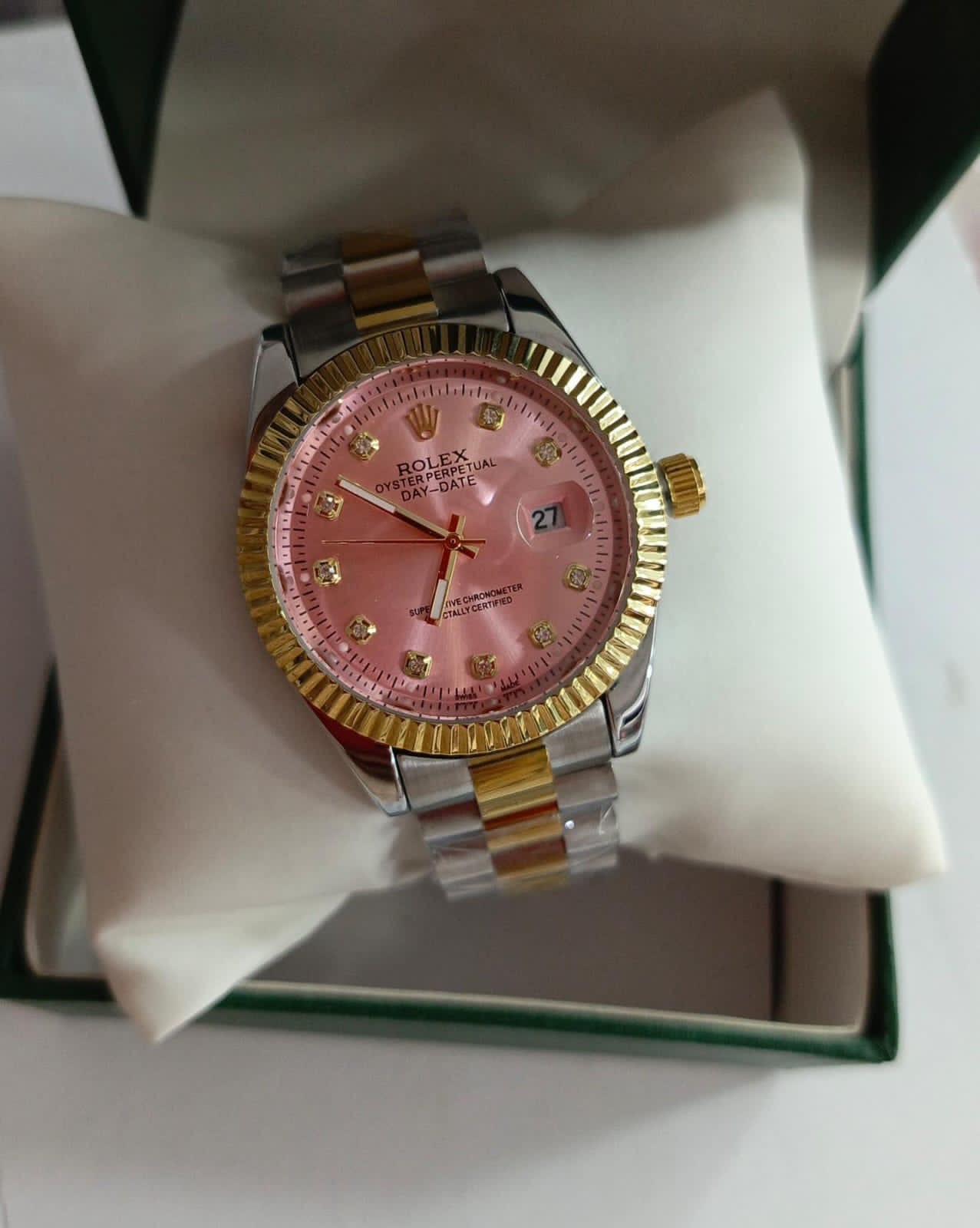 Rolex Bicolor Pink Dial