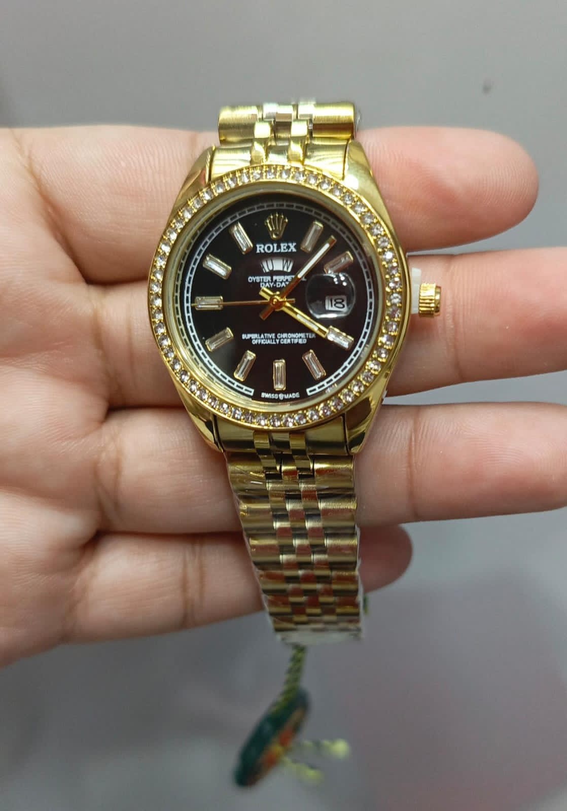 Rolex Gold Black Crystal