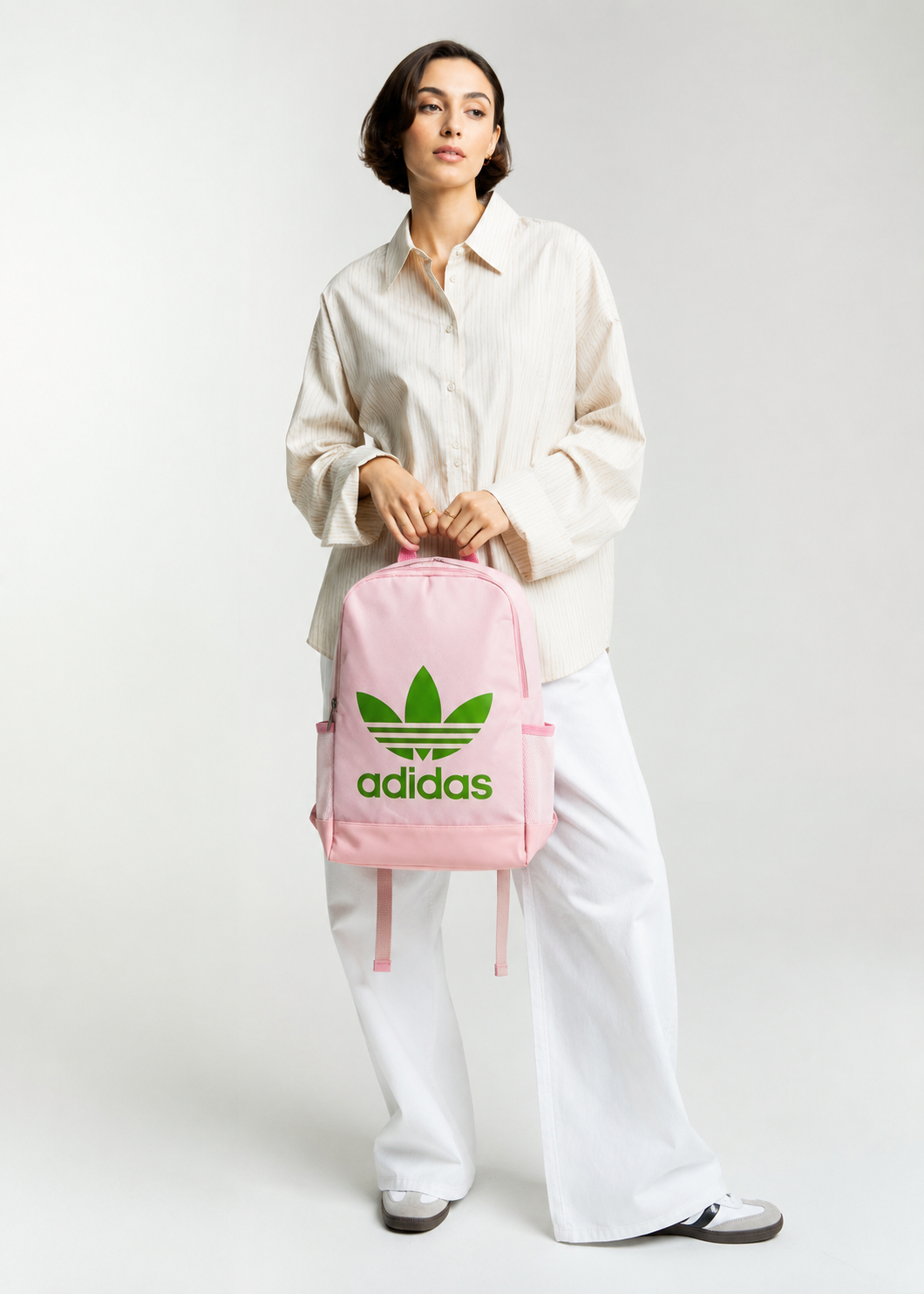 Adidas Pink & Green Backpack