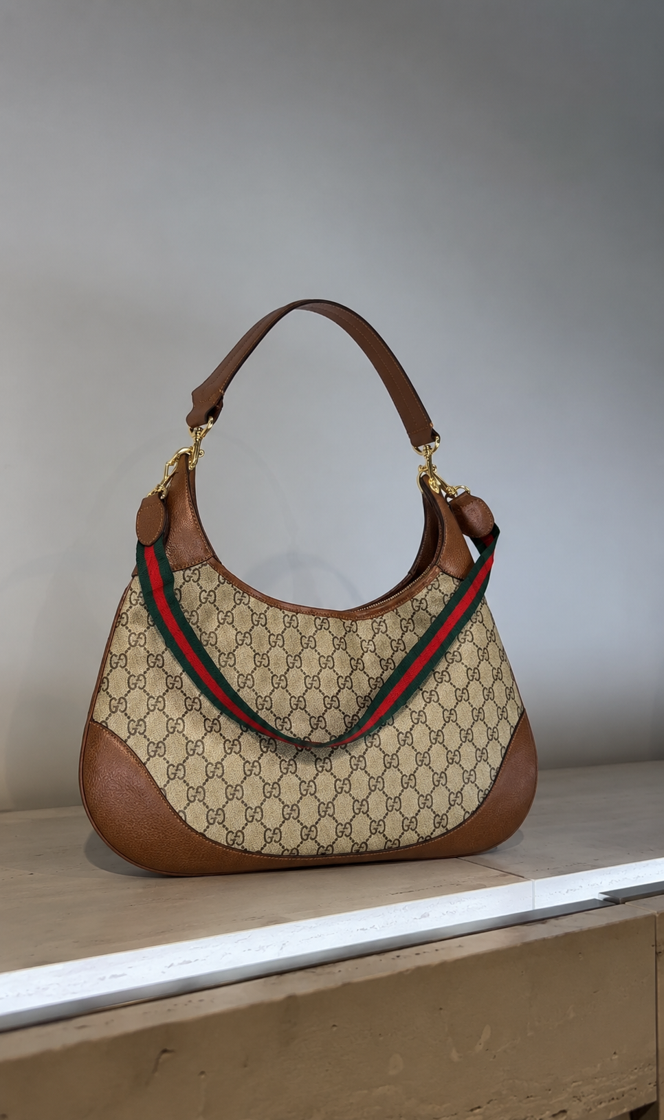 Gucci GG Supreme Heritage Hobo