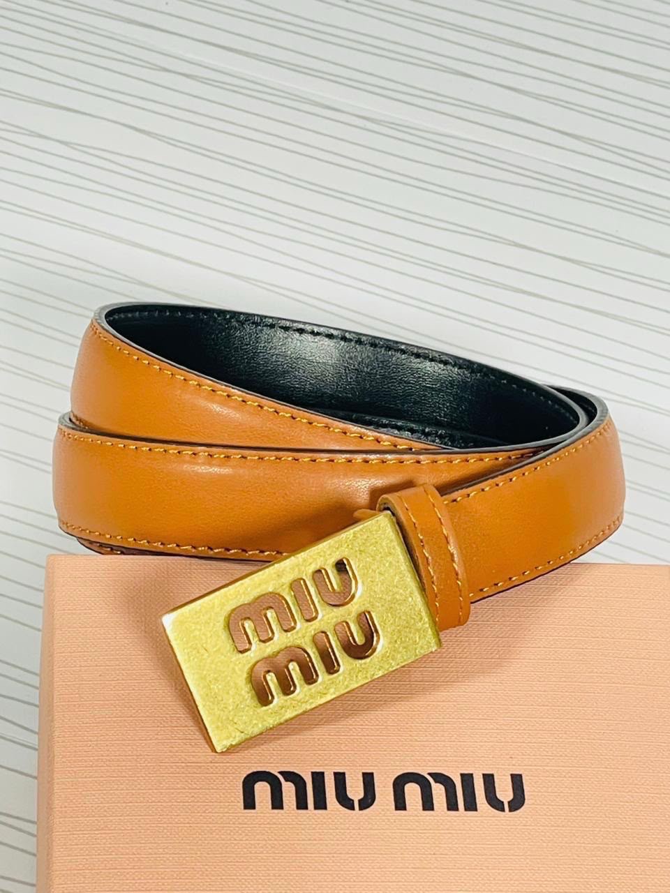 Miu Miu Éclat Logo Belt