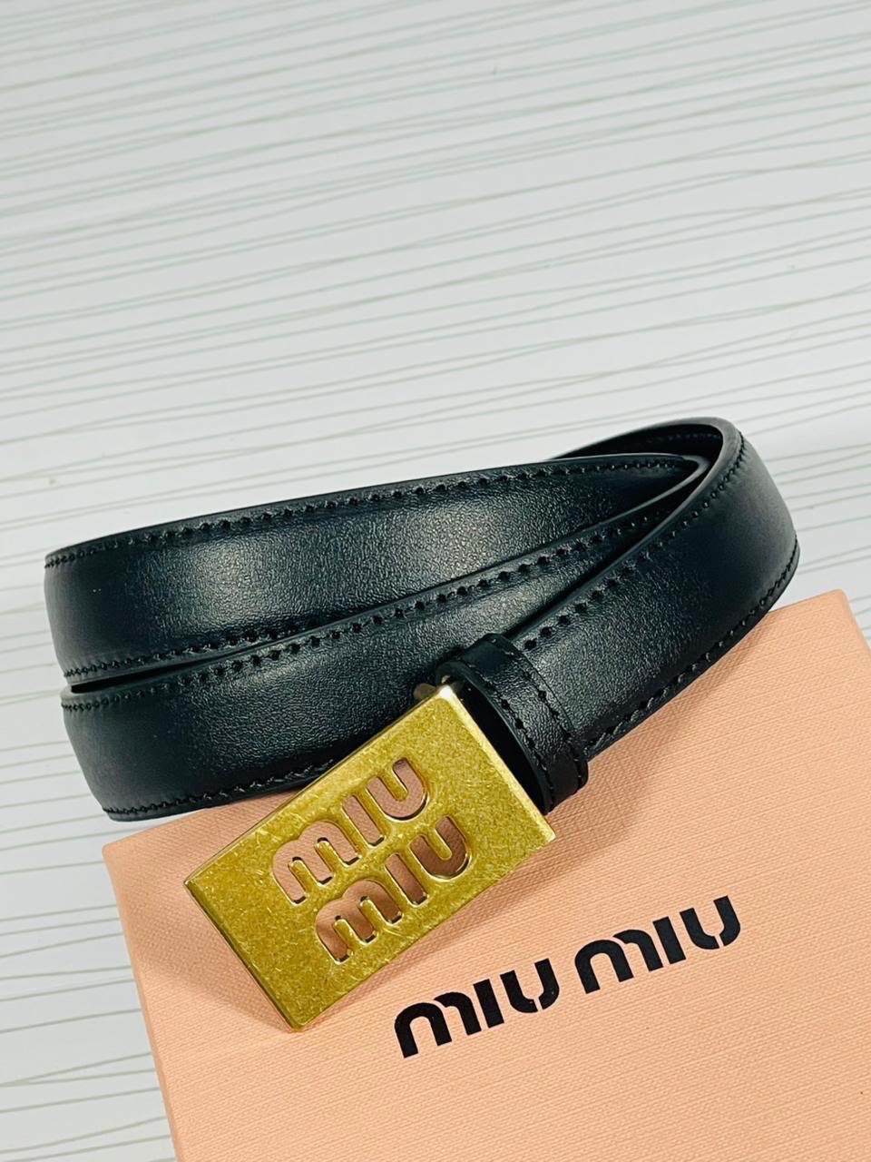 Miu Miu Éclat Logo Belt