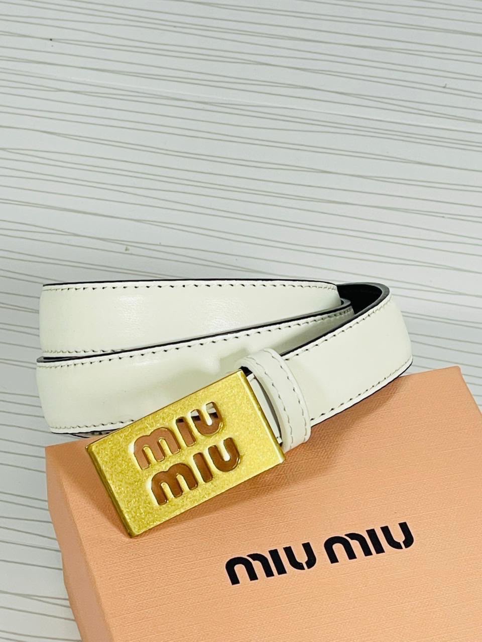 Miu Miu Éclat Logo Belt