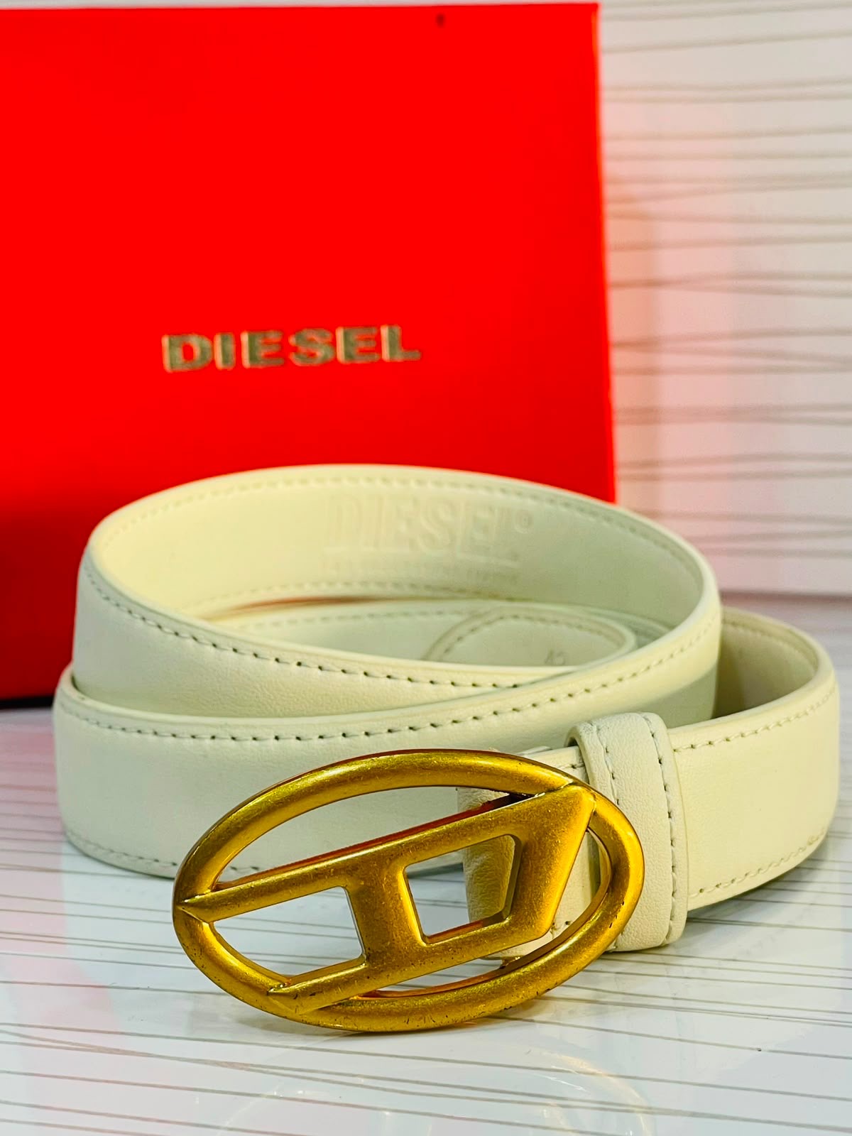 Diesel Oval D Signature Belt
