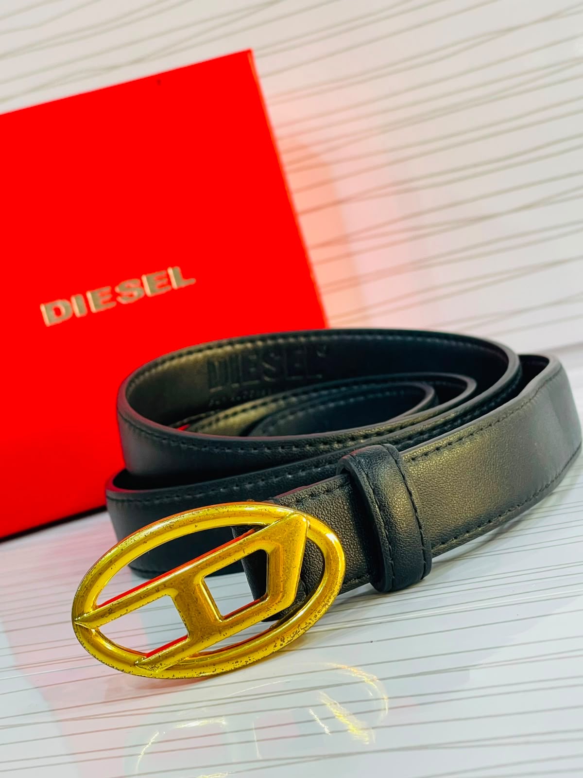 Diesel Oval D Signature Belt