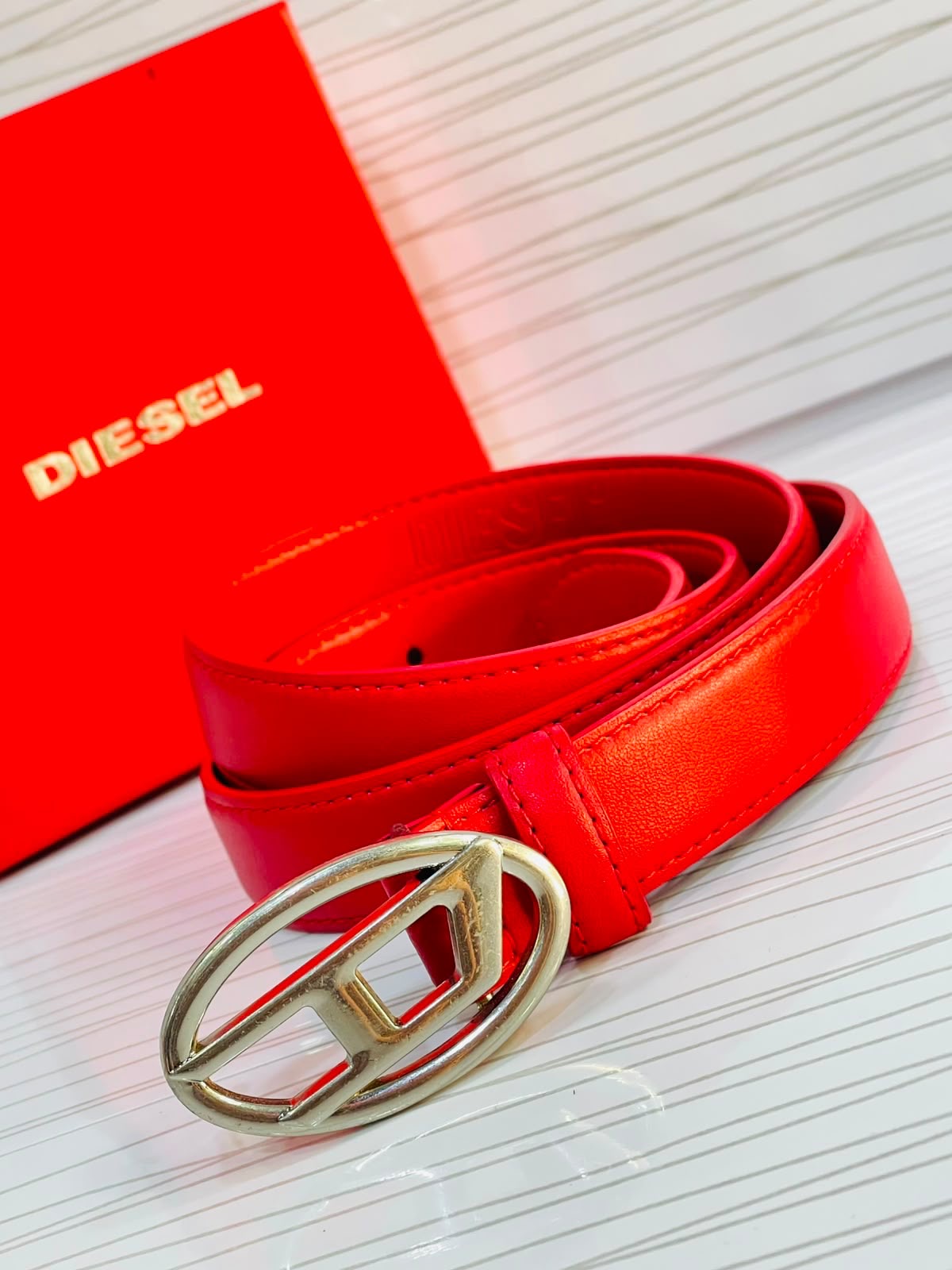 Diesel Oval D Signature Belt