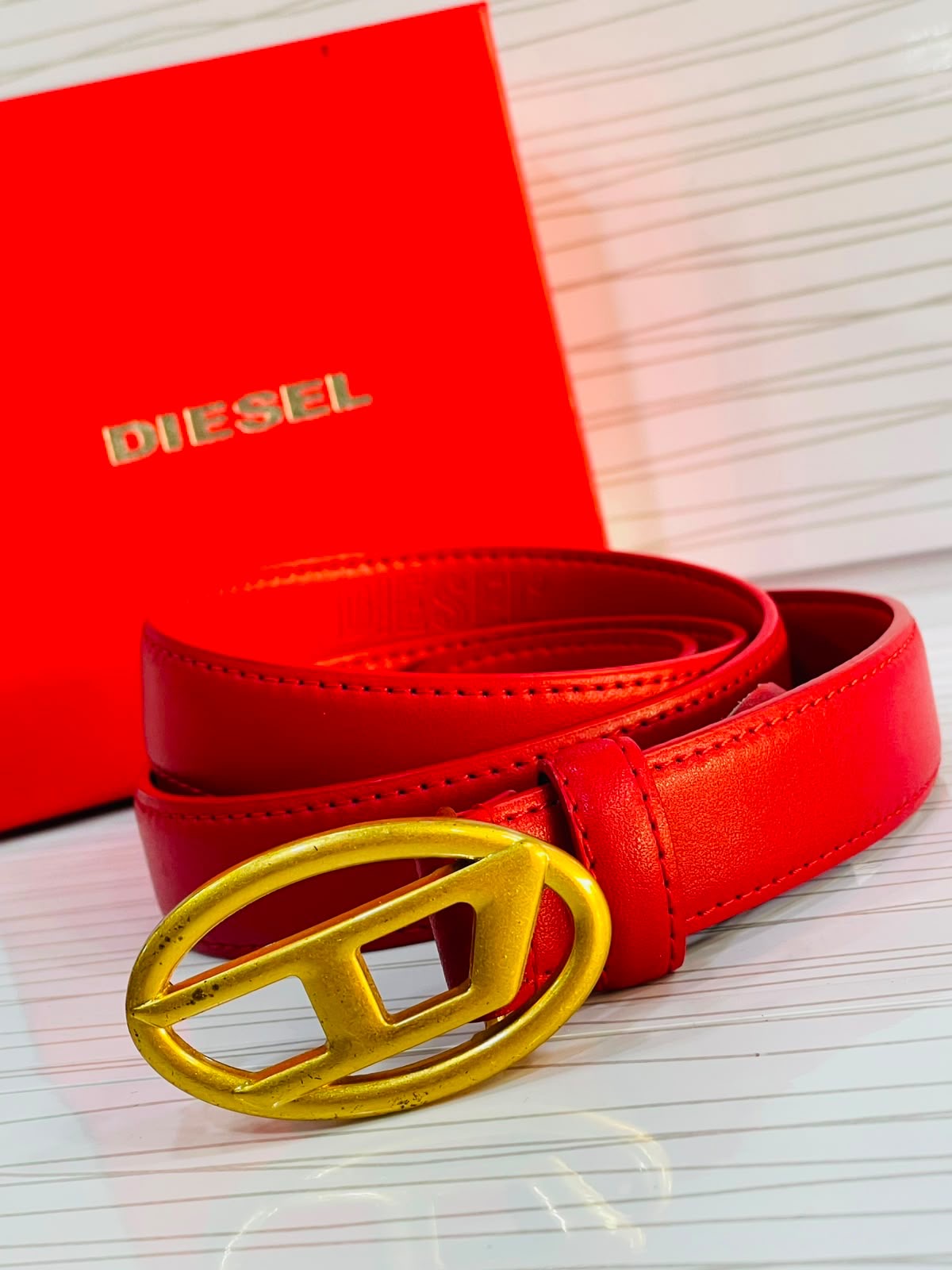 Diesel Oval D Signature Belt