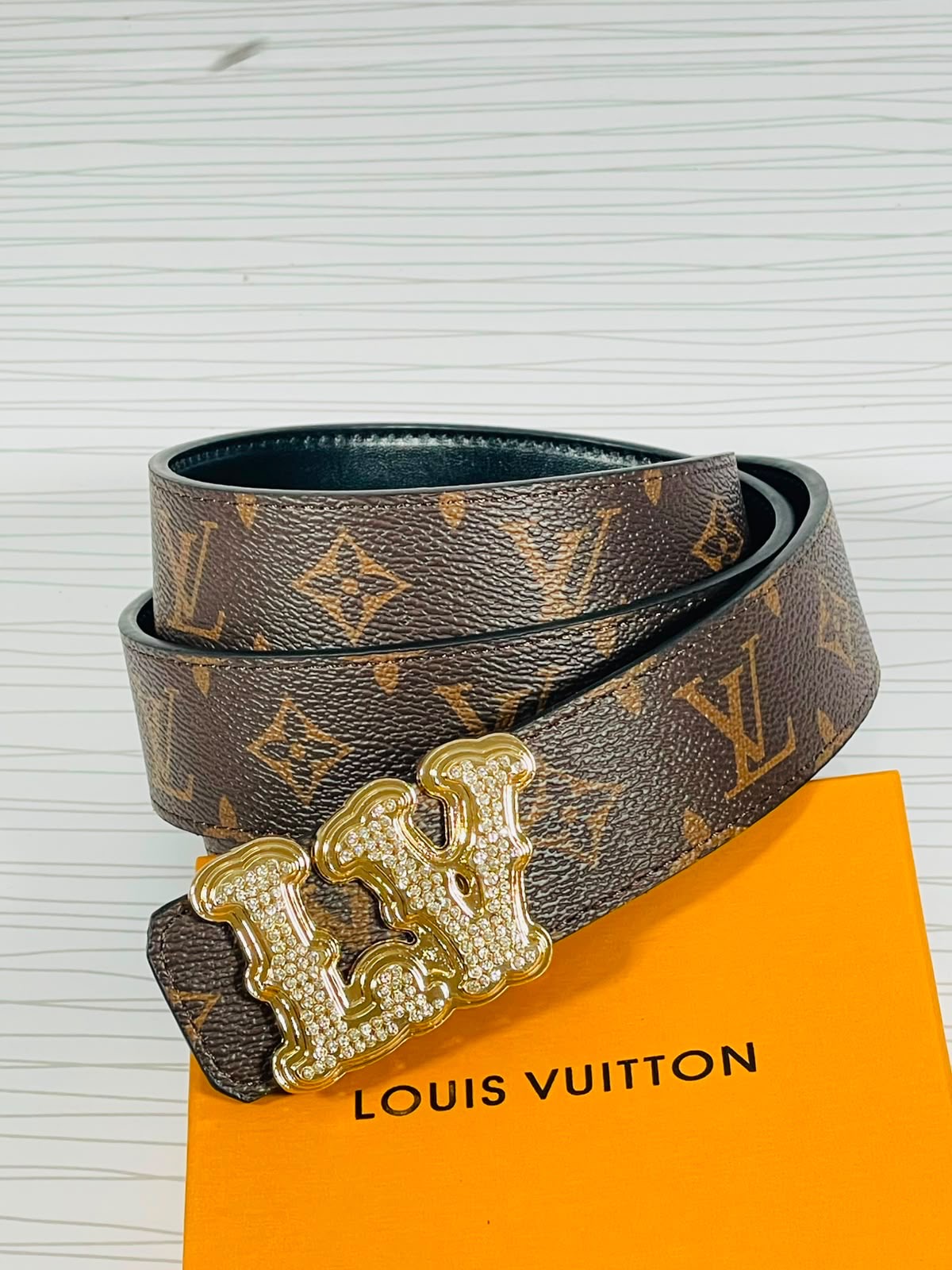 Louis Vuitton Monogram Crystal Belt