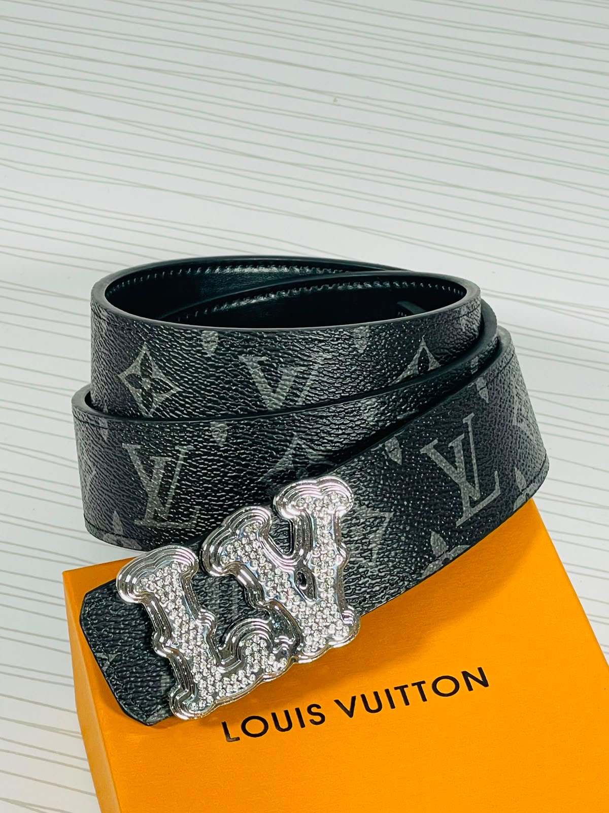 Louis Vuitton Monogram Crystal Belt