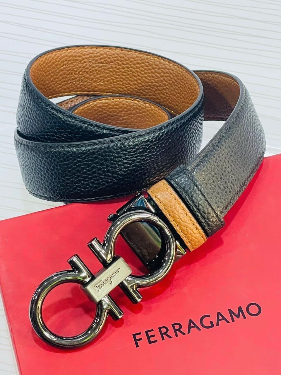 Ferragamo Iconic Gancini Belt