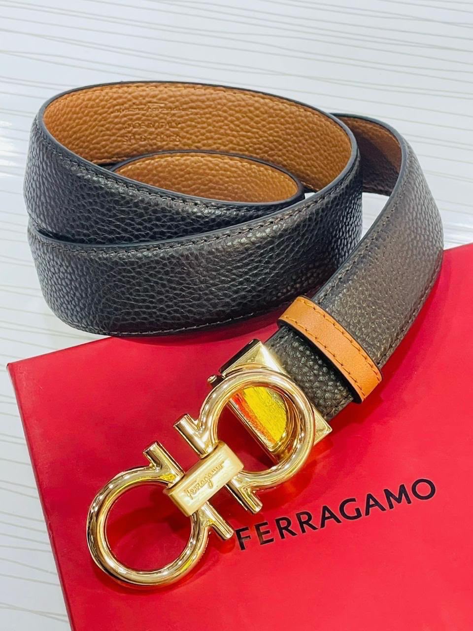 Ferragamo Iconic Gancini Belt