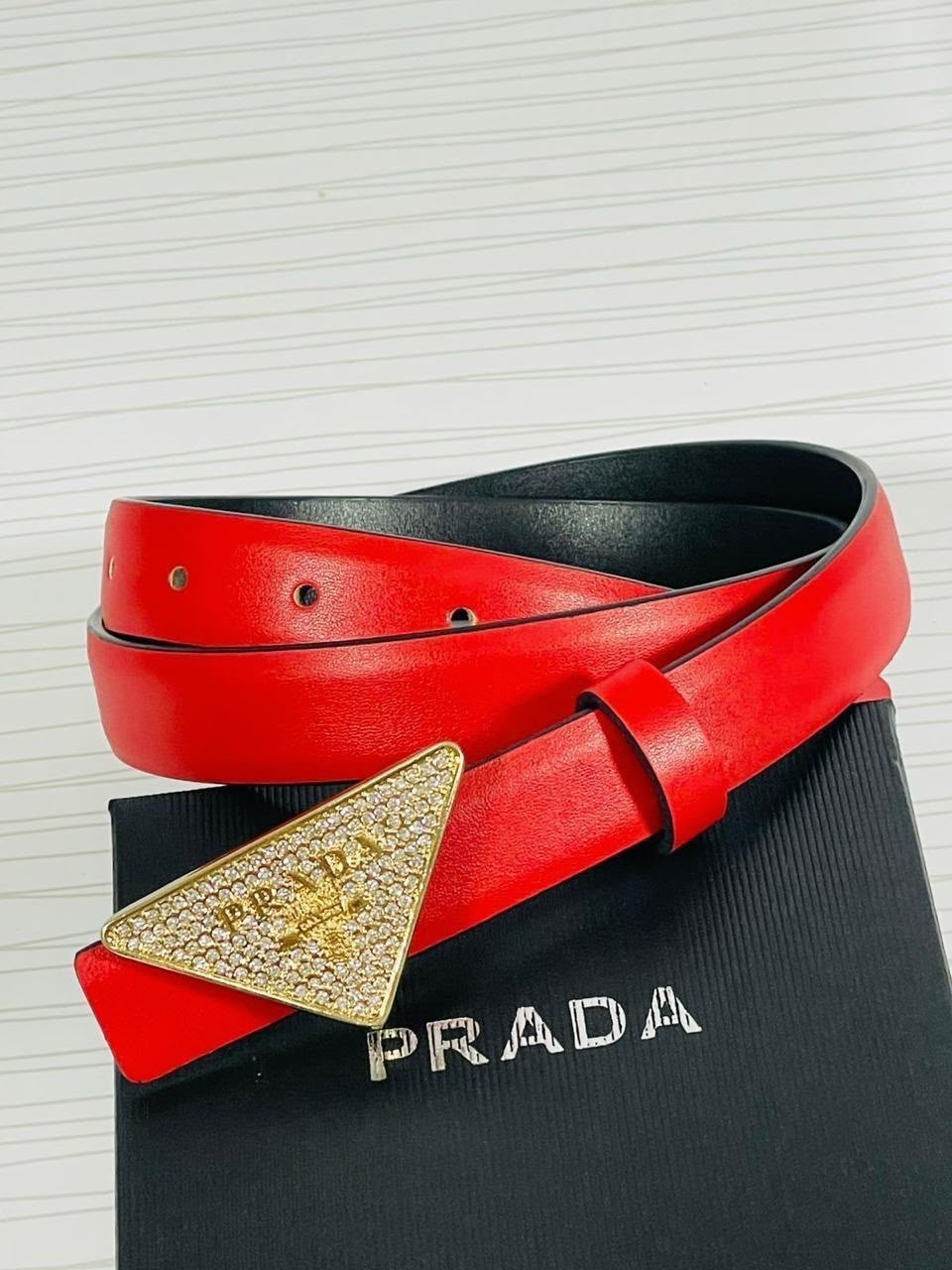 Prada Éclat Triangle Belt