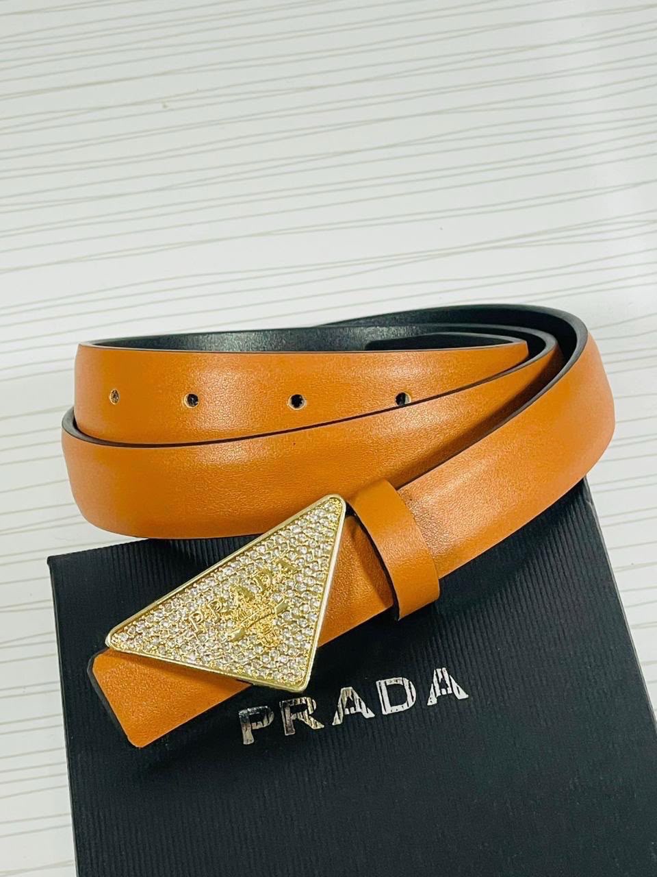 Prada Éclat Triangle Belt
