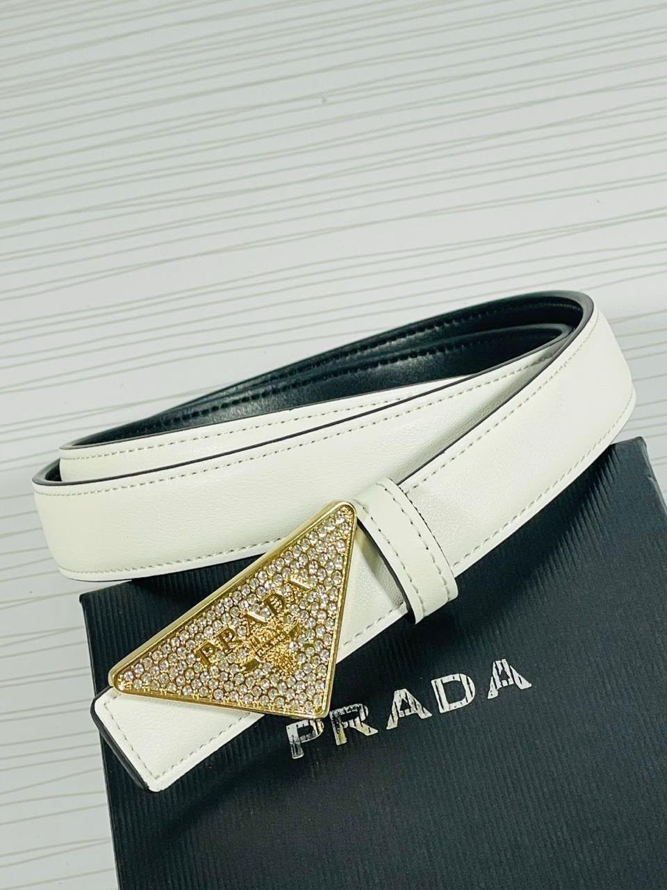 Prada Éclat Triangle Belt